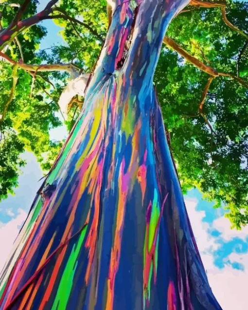 Epic Rainbow Eucalyptus Paint By Numbers
