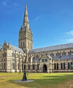 Big Salisbury Cathedral Paint By Numbers