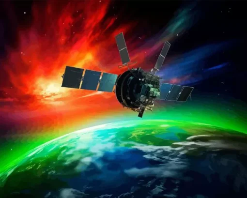 Big Space Satellite Paint By Numbers