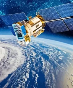 Space Satellite Paint By Numbers