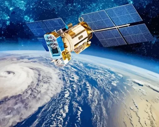 Space Satellite Paint By Numbers