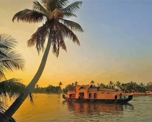 Sunset Kerala Paint By Numbers