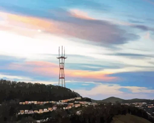 Sutro Tower Paint By Numbers