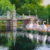 Swan Boats Boston Paint By Numbers