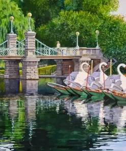 Swan Boats Boston Paint By Numbers