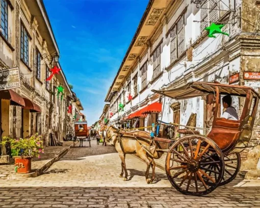Vigan Calle Crisologo Paint By Numbers