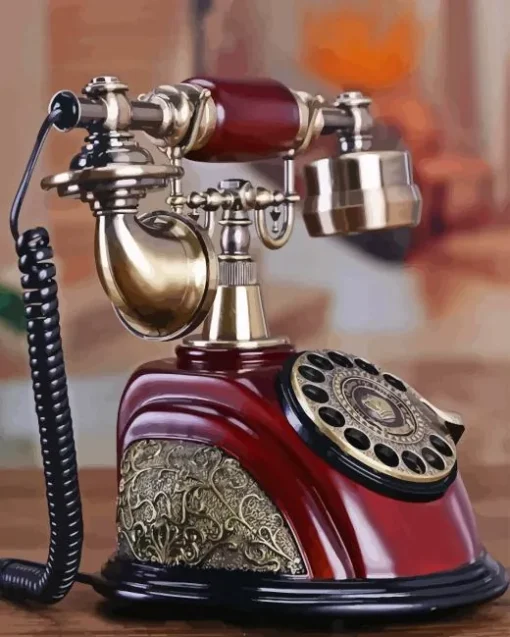 Vintage Phone Paint By Numbers