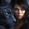 Women With Panther Paint By Numbers