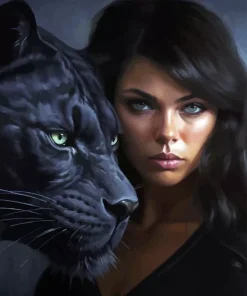 Women With Panther Paint By Numbers