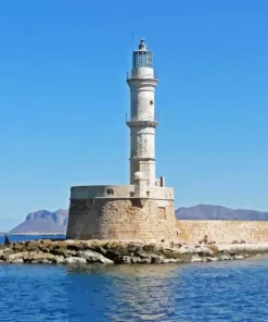 Chania Lighthouse Paint By Numbers
