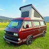 Red VW T3 Westfalia Paint By Numbers