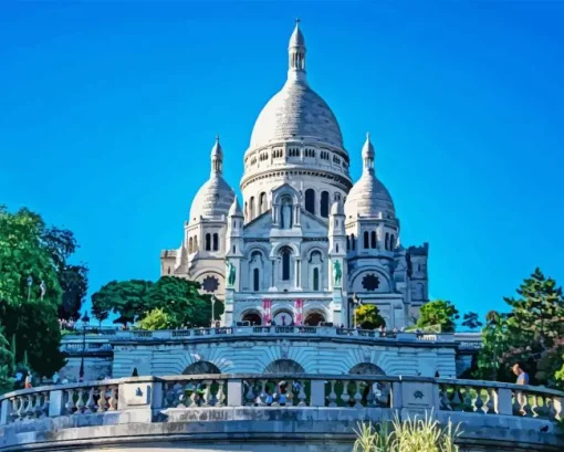 Epic Sacre Coeur Paint By Numbers