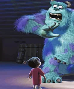 Cute Sulley And Boo Paint By Numbers
