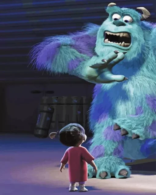 Cute Sulley And Boo Paint By Numbers