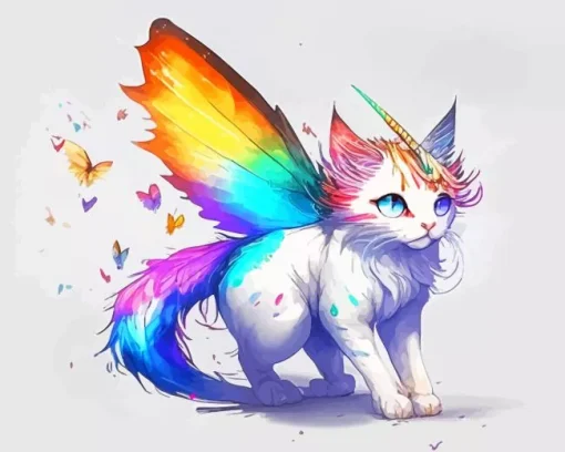 Unicorn Cat Paint By Numbers