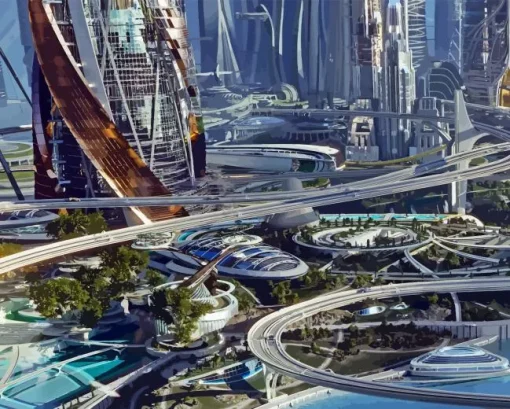 Utopia City Paint By Numbers