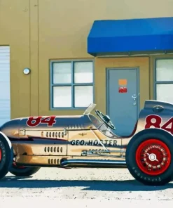 Vintage Race Car Paint By Numbers