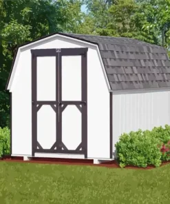 White Mini Barn Paint By Numbers