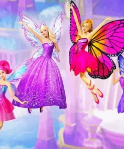 Barbie Mariposa Paint By Numbers