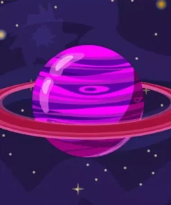 Cartoon Planet Paint By Numbers