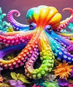 Colorful Octopus Paint By Numbers