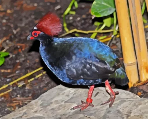 Crested Partridge Paint By Numbers