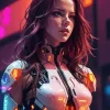 Cyber Girl Paint By Numbers