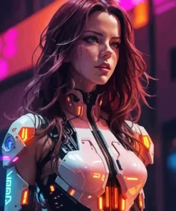 Cyber Girl Paint By Numbers