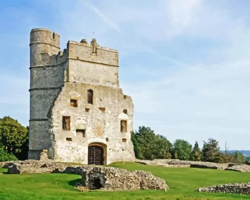 Big Donnington Castle Paint By Numbers
