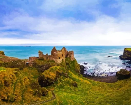 Dunluce Ireland Paint By Numbers