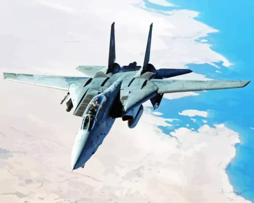 Amazing F 14 Tomcat Paint By Numbers