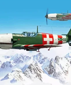 Messerschmitt Bf 109 Fighter Paint By Numbers