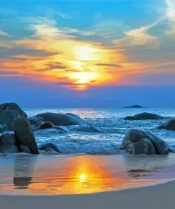 Strand Und Wellen Paint By Numbers