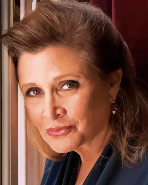 Carrie Fisher Paint By Numbers