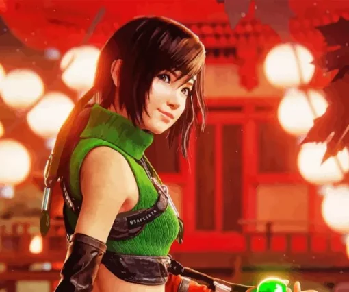 Cool Yuffie Paint By Numbers