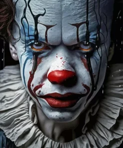 Sad Crying Clown Paint By Numbers