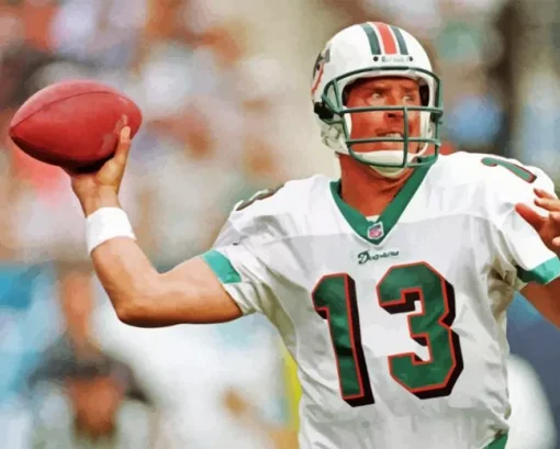 Strong Dan Marino Paint By Numbers
