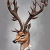 Deer Wearing Clothes Paint By Numbers
