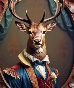 Deer Portrait Paint By Numbers