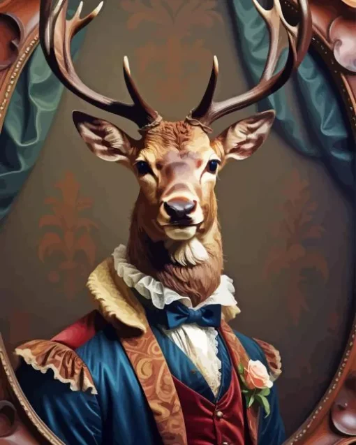 Deer Portrait Paint By Numbers