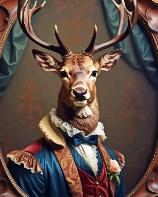 Deer Portrait Paint By Numbers