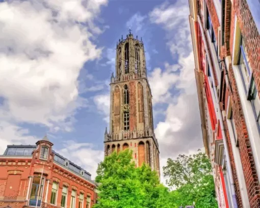 Famous Dom Tower Paint By Numbers