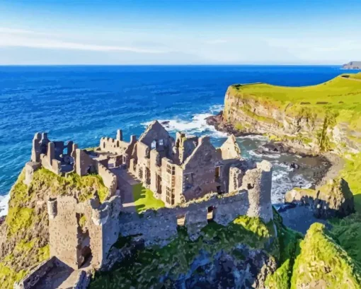 Big Dunluce Castle Paint By Numbers