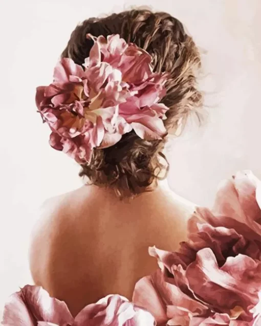 Flower Lady Paint By Numbers