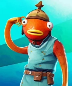 Cool Fortnite Fishy Paint By Numbers