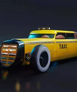 Taxi Luxury Hotrod Paint By Numbers