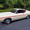 White Ford Torino Paint By Numbers