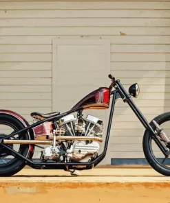Chopper Motorcycle Paint By Numbers