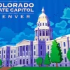 Colorado State Capitol Paint By Numbers