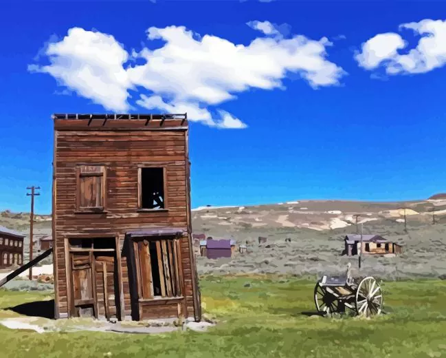 Ghost towns paint by numbers Ghost Towns Paint By Numbers
